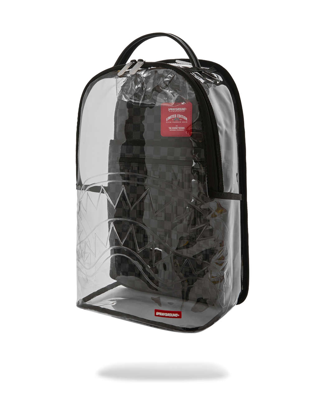 CLEAR DLX BACKPACK - CHECKED OUT (GRAY BLK CHECK)