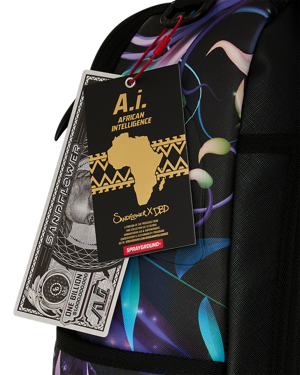 A.I. AFRICAN INTELLIGENCE INDIGO DUSK BACKPACK - SANDFLOWER COLLAB