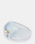 OVAL-CUT JELLY RING BLUE