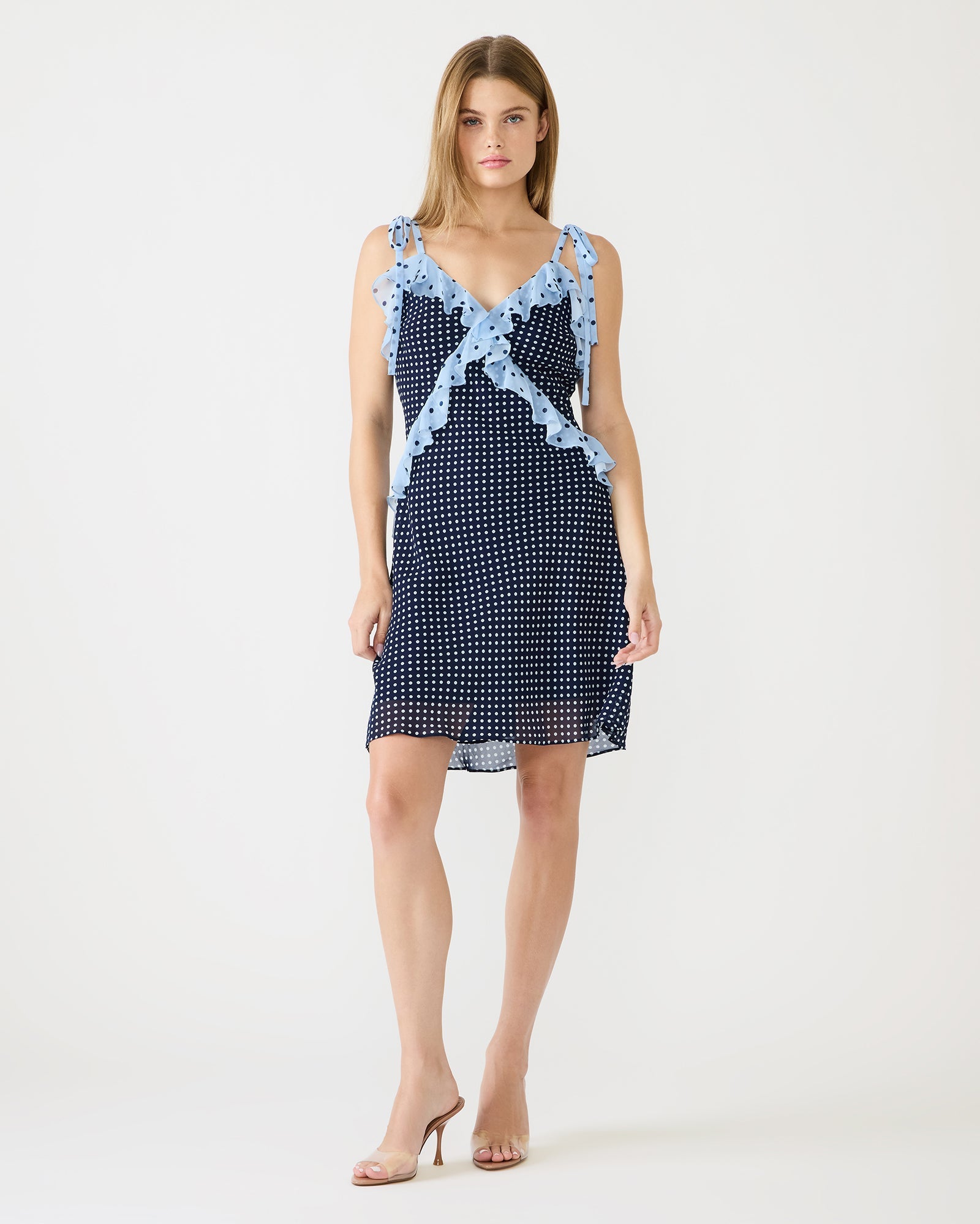 ADALINA MINI DRESS VINTAGE NAVY
