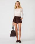 EVANDA SHORT DARK CHOCOLATE