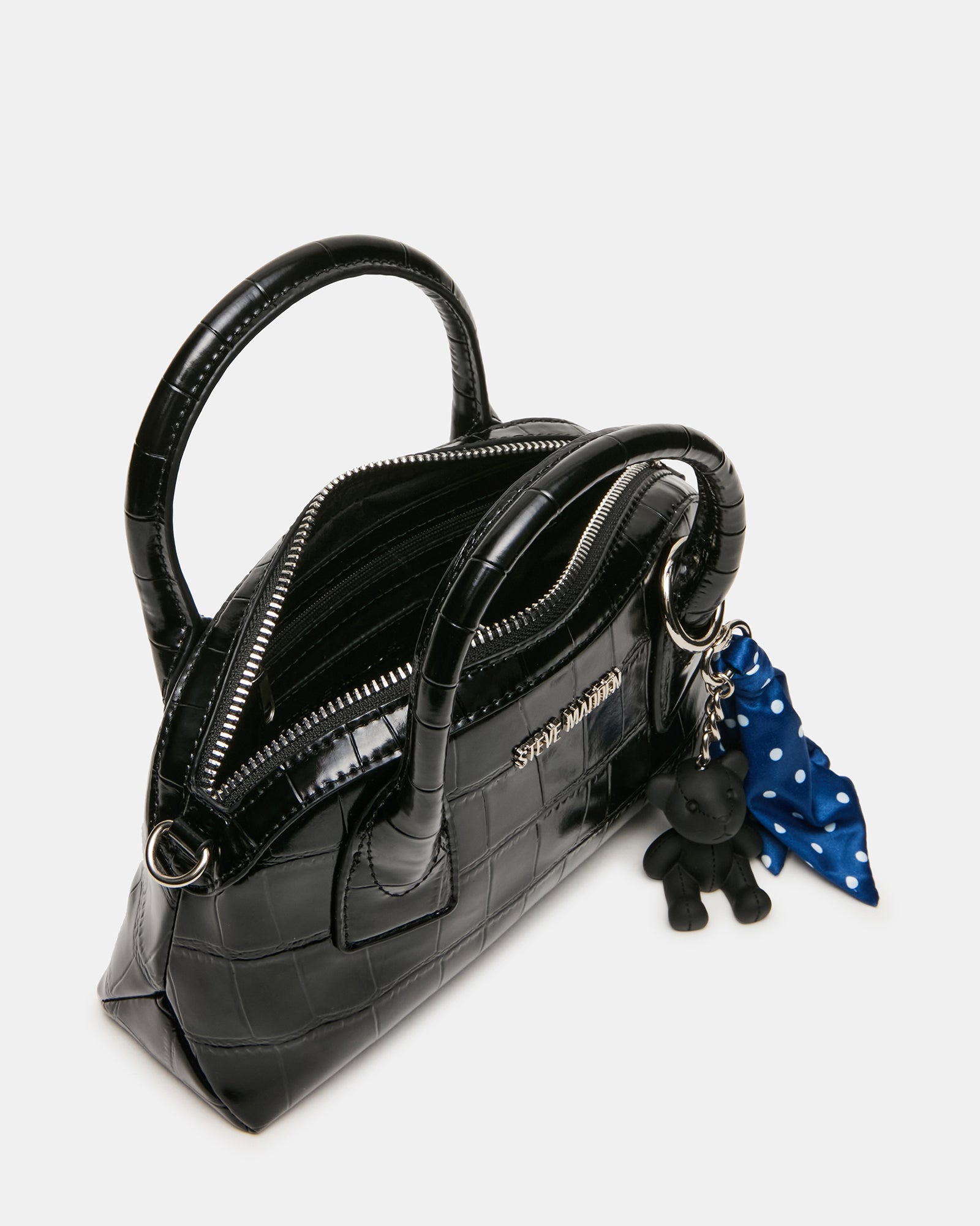 MELODIE BAG BLACK CROCODILE